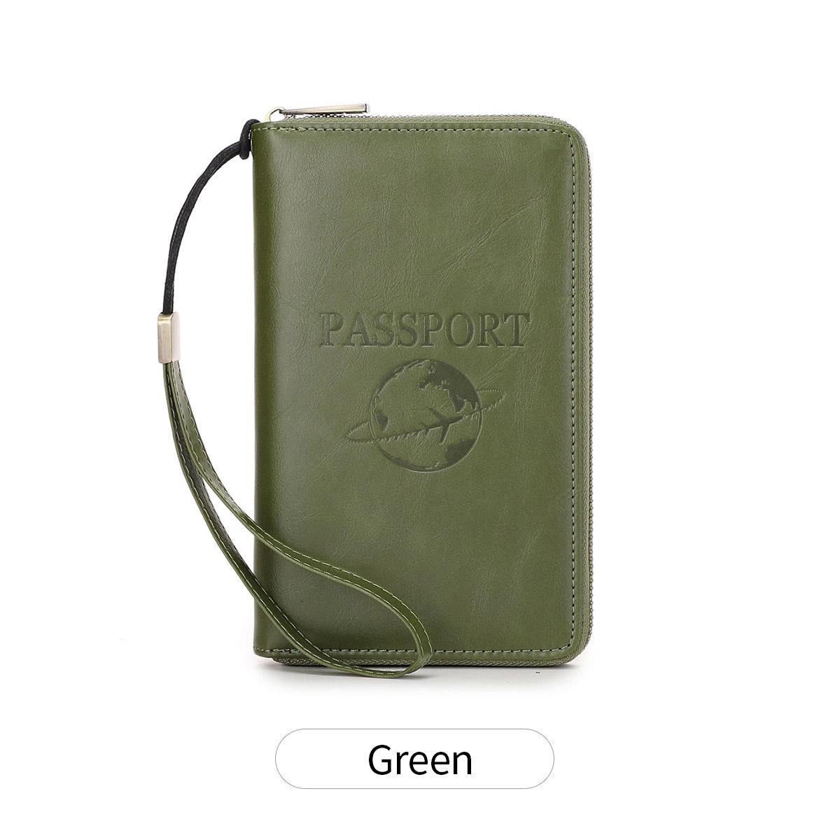 

Fashionable retro passport bag RFID multifunctional ID card bank cardPU leather passport cover passport wallet travelaccessories