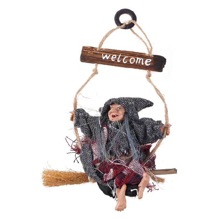 Desk Sculpture Toy High Quality Plastic Made Decorations Cute Hanging Witch