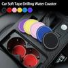 Car Water Cup Pad Holders Non-slip Diamond Rhinestone Rubber Mat for Bottle Holder Coaster Auto Interior Anti-skid Cup Holders