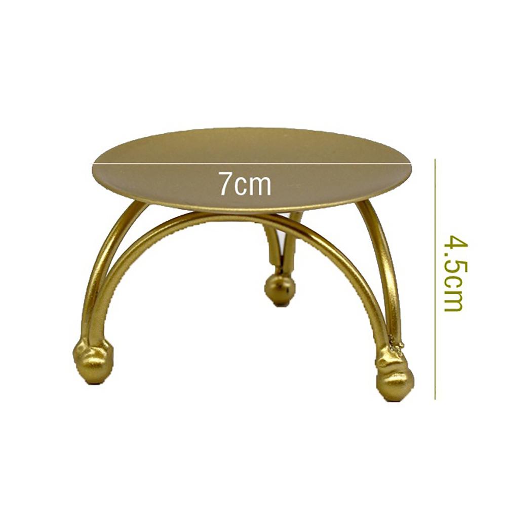 Geometric Circle Iron Candle Holder Round Table Candlestick for Party Wedding Desktop Decorative Ornaments