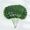 50/10PCS Artificial Green Turtle Leaf Branches Scattered Tail Leaf Fake Silk Plants for DIY Wedding Birthday Party Home Decor