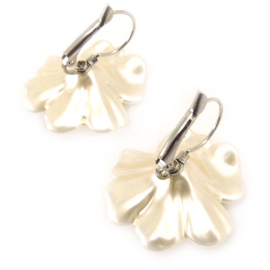 Les Trésors De Lily [L1597] - Designer 'Perla' Ivory Sleepers