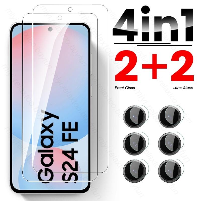 6To1 Tempered Glass Screen Protector for Samsung Galaxy S24 FE/S25 FE 5G Case Camera Protective Glass Samung S24FE S 24 FE 24FE