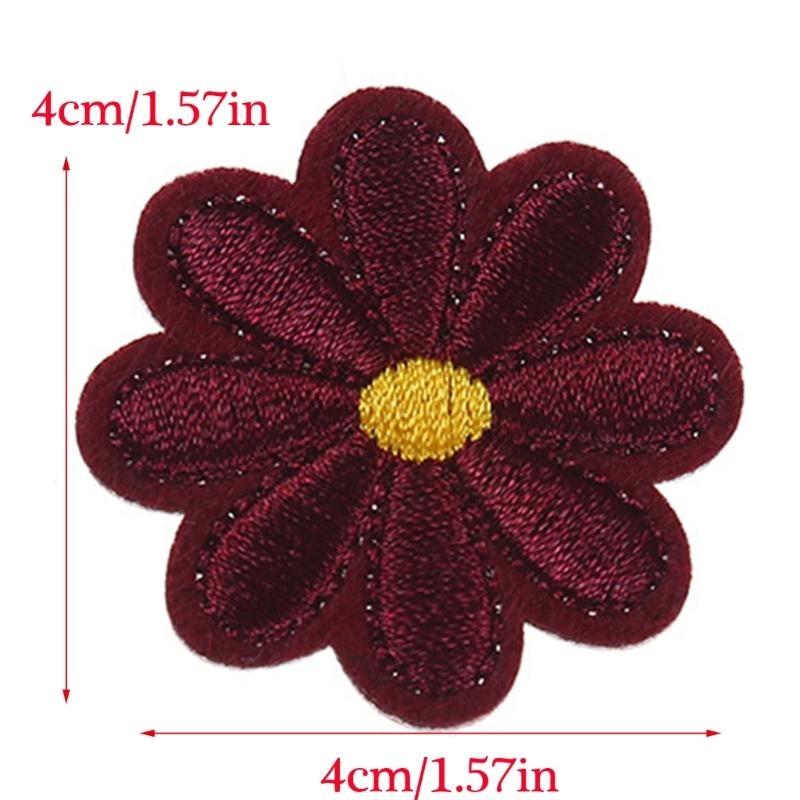 Embroidered Flower Applique Sew on Repair Patches Applique for Clothing Jackets