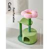 Small Multi-Level Cat Tree with Sisal Scratching Board and Toy, Space-Saving Jump Platform for Indoor Cats, Pet Furniture