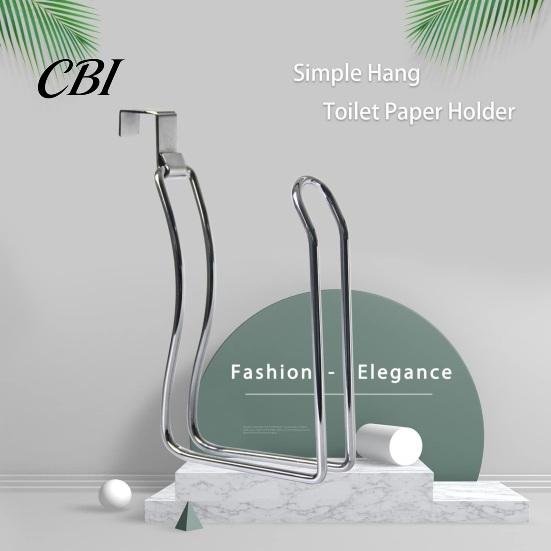 Sturdy Paper Roll Support Toilet Holder, Stainless Steel Heavy Duty Metal Rack Storage Rack, Wall Mount Stand for Bathroom Modern Home Improvement