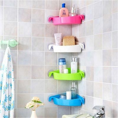 Yüksek Kaliteli Vantuz Banyo Aksesuarları Köşe Depolama Rafı Mutfak Depolama Rafı duş rafı