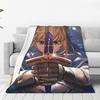 Fate Saber Anime Blankets Fleece Stay Night Japan Game Warm Throw Blanket for Car Sofa Couch Bedspread