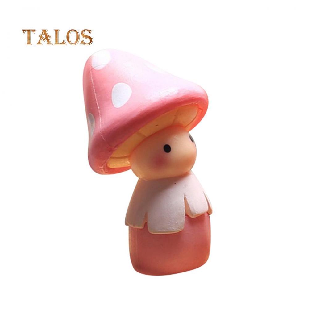 Lovely Mushroom Doll Micro Landscape Bonsai Dollhouse Home Garden Balcony Plant Decoration