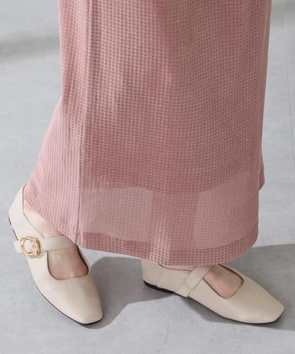 Women's Soft Strap Flat Pumps, Cushioned, Elegant Babouche Style, Square Toe, Easy to Wear, 52317