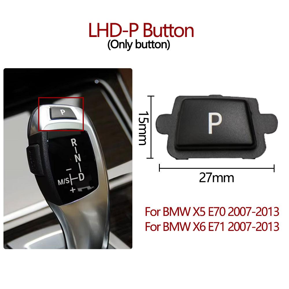 LHD RHD Car Interior Gear Shifter Lever Protect Cover Trim Shift Knob Panel Replace For BMW X5 X6 E70 E71 2007-2013 61319116587