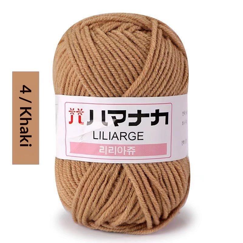 4Pcs Diy Baby Milk Sweet Soft Cotton Knitting Wool Yarn Thick Fiber Velvet Yarn Hand Knitting Wool Crochet Yarn For Diy Sweater