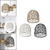Woven Lampshade Pendant Lamp Shade Farmhouse Light Fixture Weaving Lampshade for Living Room Cafe Dining Room Restaurant Decor