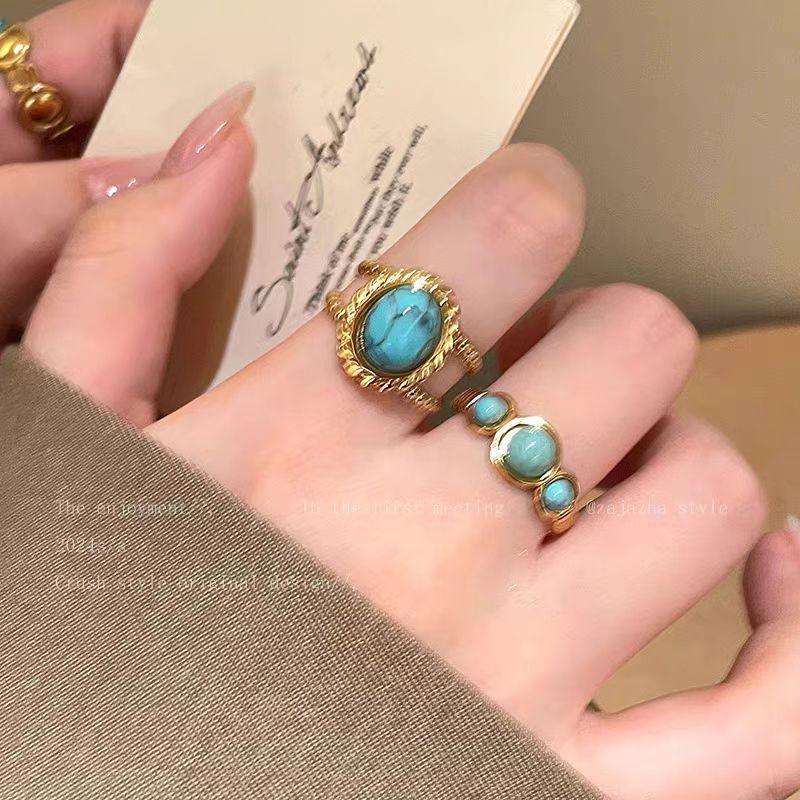 Anti-greenstone Open-ring for Women, A Personalized Ring for The Index Finger, A Light Luxury and Niche Style, Suitable for Multiple Finger Wearings.
