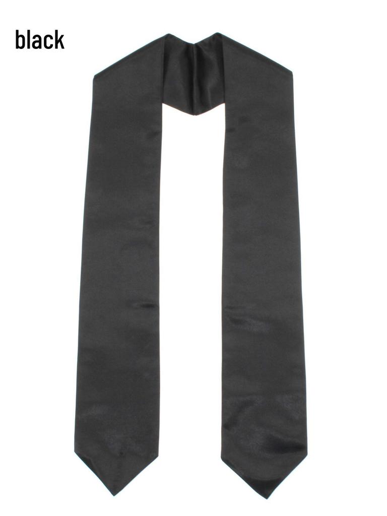Custom Children's Satin Graduation Gown Set with Embroidered Sash, Tie, and Shawl
