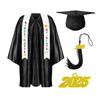 Kindergarten Graduation Cap With Tassel & Printed Gown. Perfect For Memorable Pos And Ceremonies