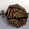 1 Stück Leopard Tiger Automatischer Öffnungs-/Schließschirm, 8-Rippen stabile Struktur, Automatisches Falten/Öffnen, Tragbarer Reiseschirm für Damen, 271