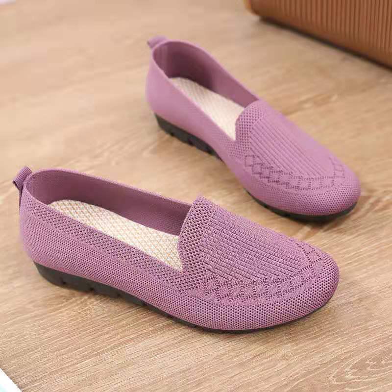 Women's Spring/Summer Lightweight Woven Casual Shoes – Soft Sole, Breathable, for Middle-Aged and Elderly Mothers