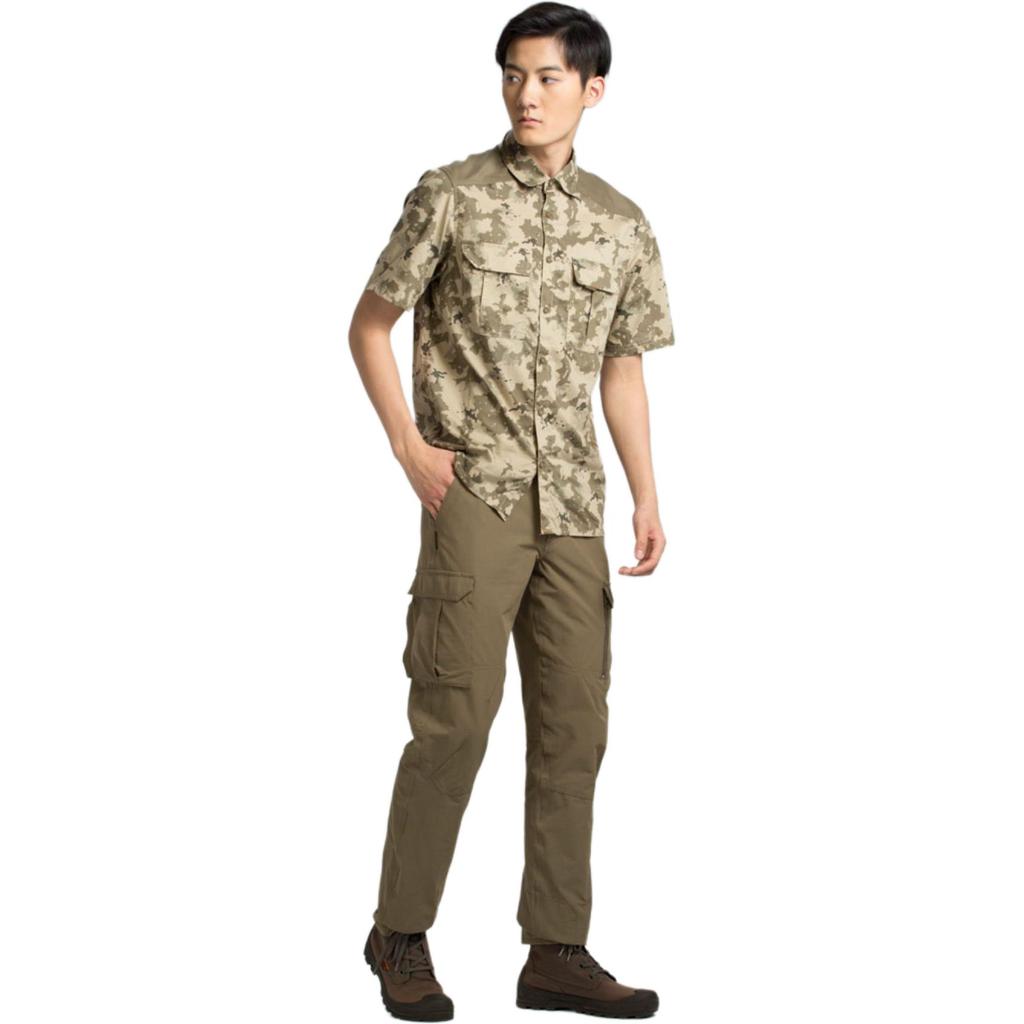 DECATHLON 500 Series Solid Color Elastic Waist Quick Dry Mountaineering Versatile Multi-Pocket Slacks Men's