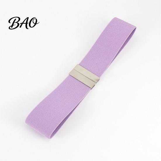 Stylish Waist Modifier Wide Elastic Belt, Adjustable Stretchy Belt with Metal Versatile Decorative Square Buckle, Slimming Waistband for Dresses