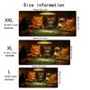 Cat Magic Tcg Gaming Mouse Pad Stitched Edges Nonslip Extended Playmat Anime Desk Mat For Mtg Office Desk Accessories