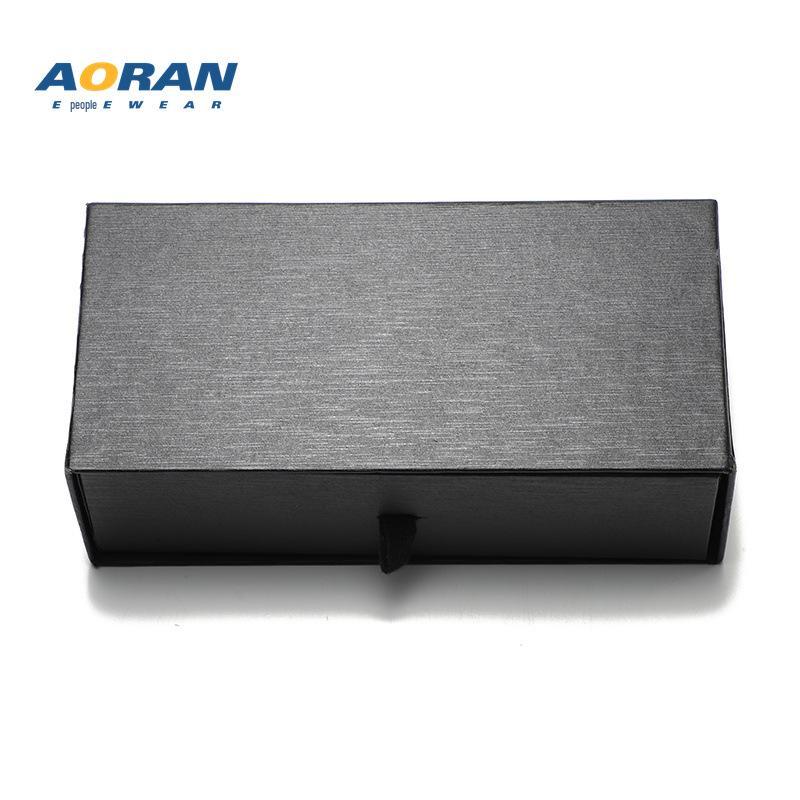 Luxury Leather Sunglasses Box Set with Pull-out Glasses Cloth