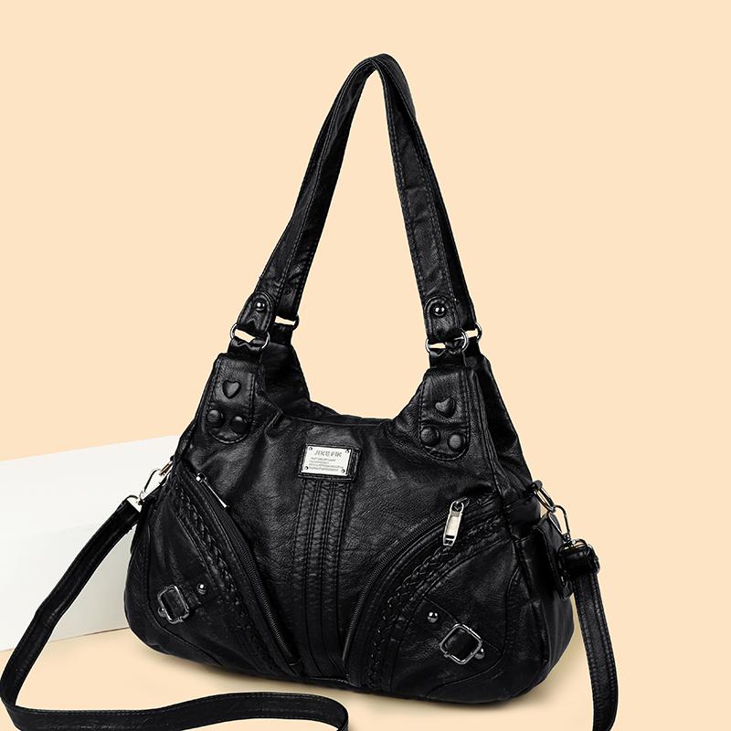 Geantă de umăr vintage pentru femei, capacitate mare, portabilă, geantă crossbody, geantă pentru mamă