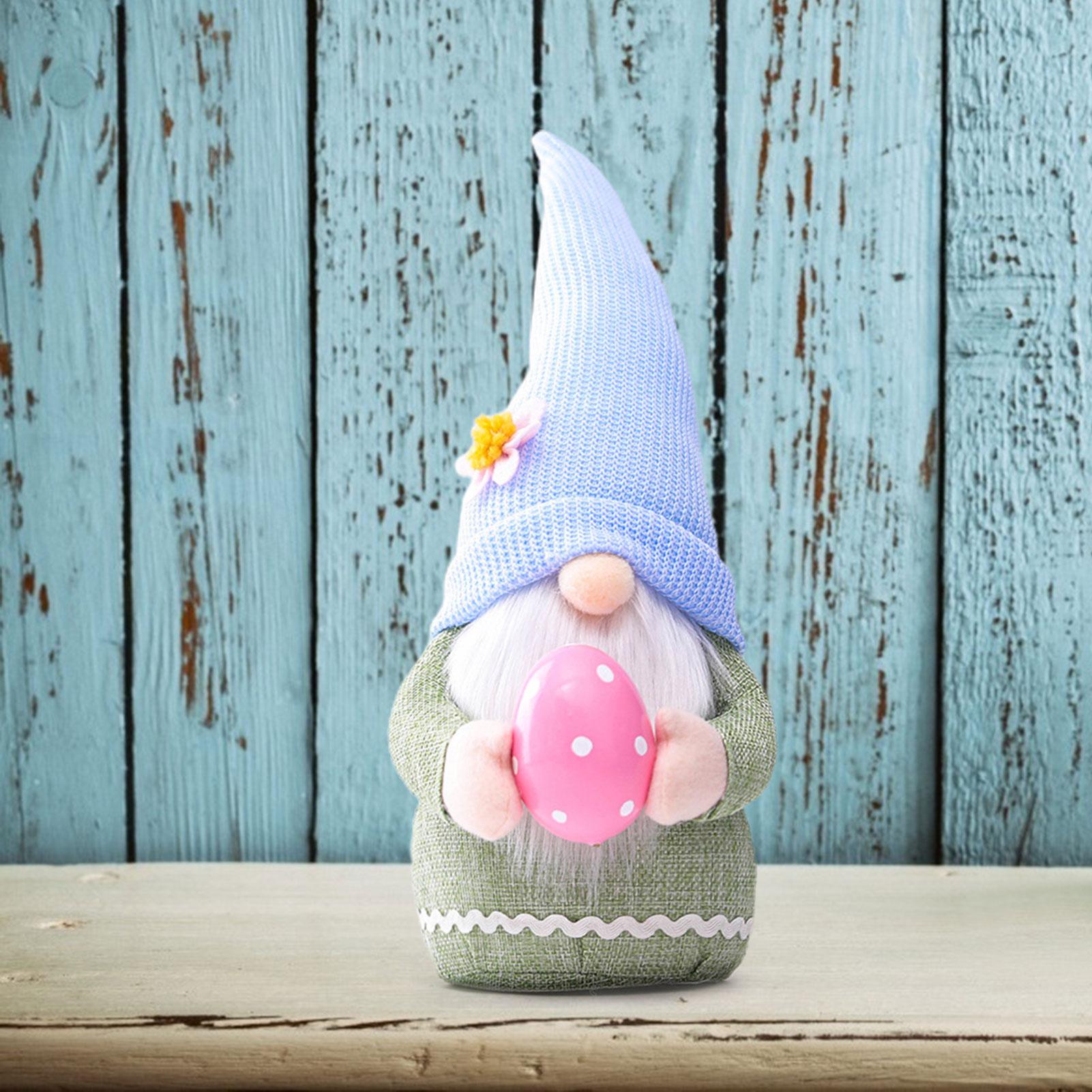 

Великодній гном зайчик з пасхальним яйцем плюшевий великдень безликий прикраси проведення яйце 2