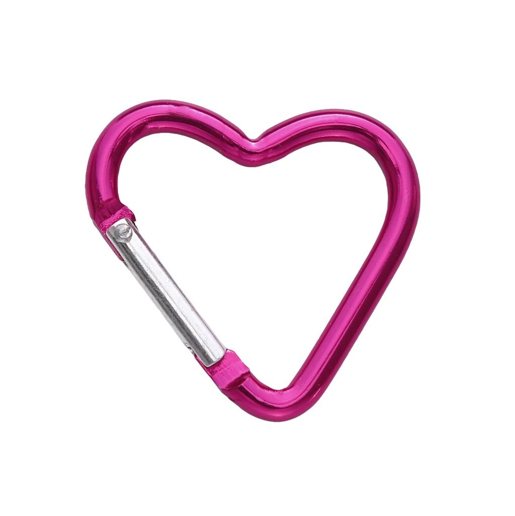 1pc Mountaineering Buckle Love Star Buckle D-Shaped Buckle Color Backpack Buckle Aluminum Keychain DIY Accessories