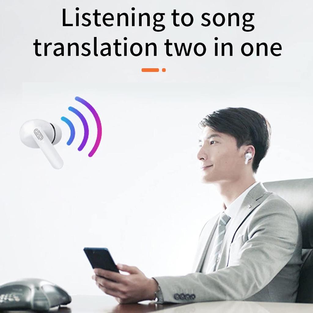 Zunate Y113 Earbuds Language Translator, Supports 114 Languages 3 Translation Modes, Voice Language Translator with Bluetooth, for Business