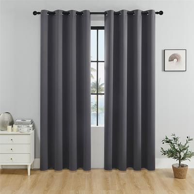 Modern Minimalist Curtains Full Blackout Sun Protection Drapes Energy Efficient Window Treatments For Bedroom Living Room Home Decor