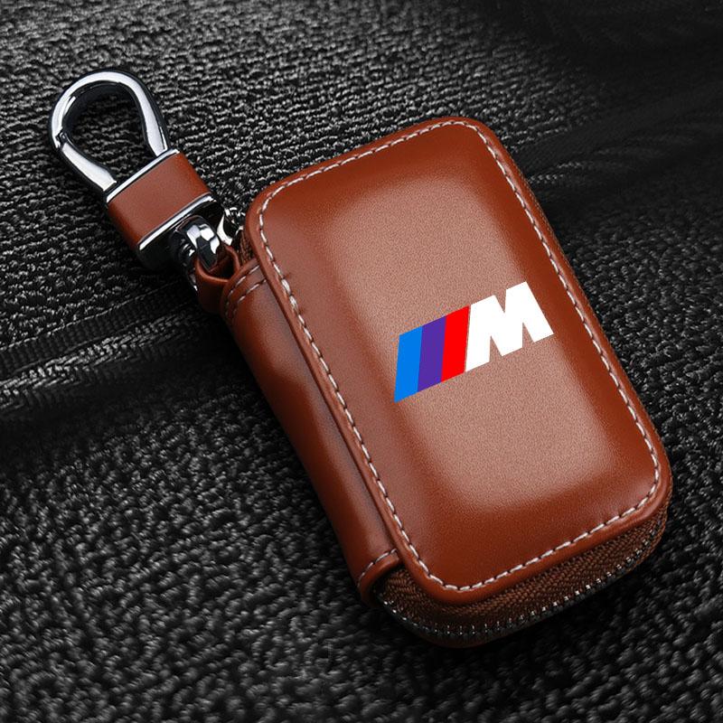 Metall Leder Schlüsselanhänger Auto M LOGO Emblem Schlüsselanhänger Zubehör für BMW X7 X3 X4 X5 X6 3 4 5 6 7 Serie Z4 M M3 M5 M6 E38 E39 E46 E53 E60 E61 E64