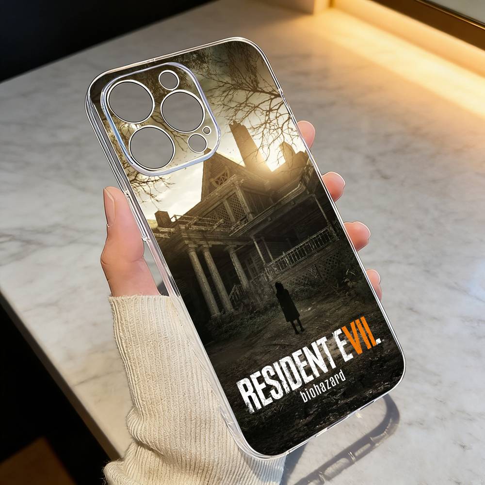 

Resident Evil GAME Phone Case Transparent Silicone Soft For iPhone 17 16 15 14 13 12 11 Mini Pro Max Plus iPhone13
