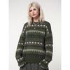 Women's Early Autumn Loose Thin Casual Fashion Collision Splicing Long-sleeved Blouse Pullover Wool Sweater