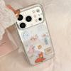 Red Apple Deer Rocking Stand 16 Pro Max Phone Case for IPhone 17, 12 Transparent, 15 Cartoon Series