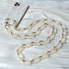 New Phone Chain Accessory Detachable Parts Amber Crossbody Resin Cute Strap Phone Case Chains Acrylic Shoulder Lanyard Hanging Chain