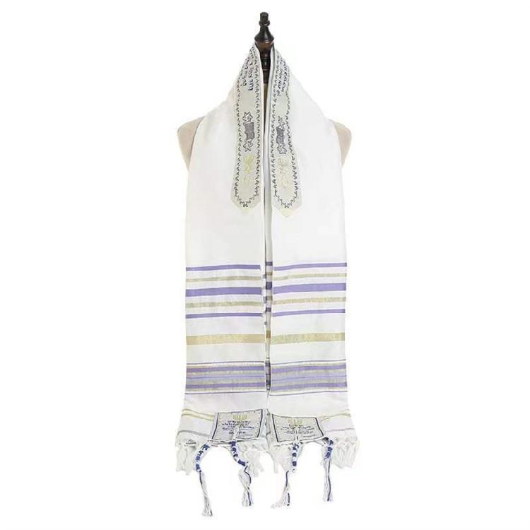 Sciarpa Tallit Leggera Per Servizi di Culto Caratteristiche Sofisticato Costume Culturale Design Unisex
