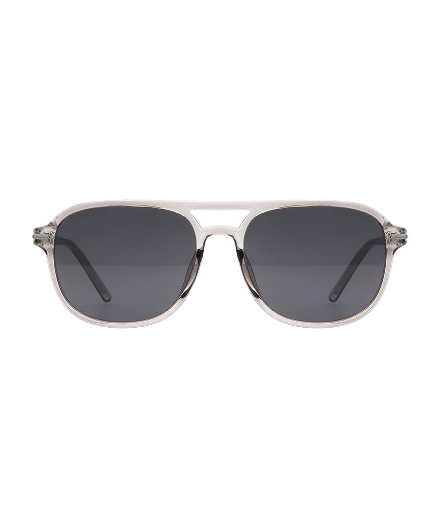 Oateu Elio Gray Two-Bridge Horn-Rimmed Sunglasses