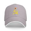 Soviet Union Hammer and Sickle Symbol Black Baseball Cap with Red Star Embroidery Classic Adjustable Hat for Adults