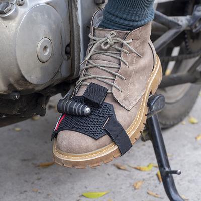 Motorcycle Gear Shift Pad Guards Adjustable Motorbike Shoe Cover Boot Protector Non-slip Black for Riding Moto Accessories Black