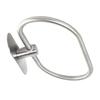 Towel Ring Stainless Steel Wall Mount Punch Free Installation Modern Oval Towel Holder Silver