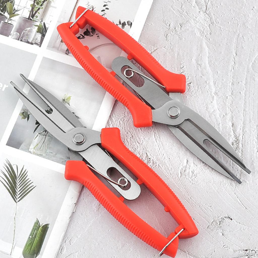Gardening Hand Pruner Garden Scissors Pruning Shears Double Headed Pruning Snips Leaf Trimmer Straight Florist Scissor