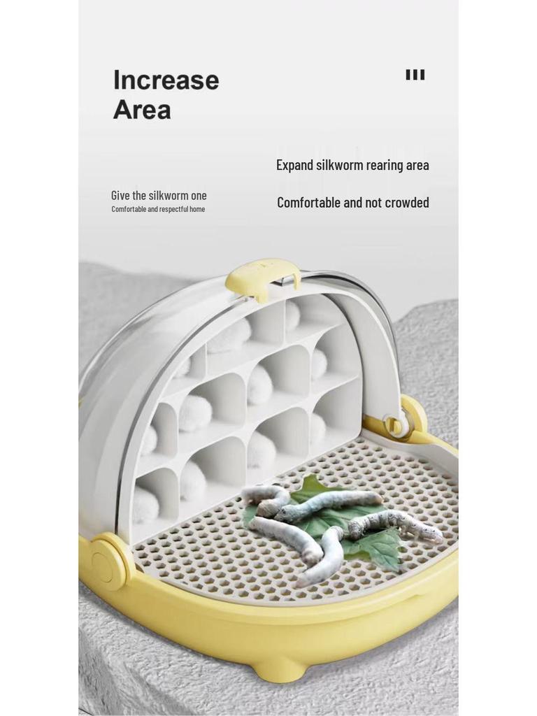 Silkworm Cocoon Space: Student Rearing Kit & Observation Box for Silkworm Growth and Egg Hatching