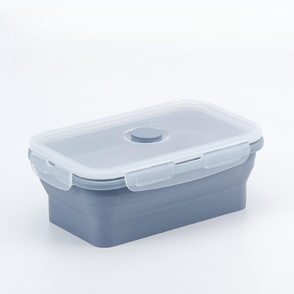4 Stück Mikrowellengeeignete faltbare Lunchbox Große Kapazität Aufbewahrungsbehälter für Lebensmittel Speisekammer