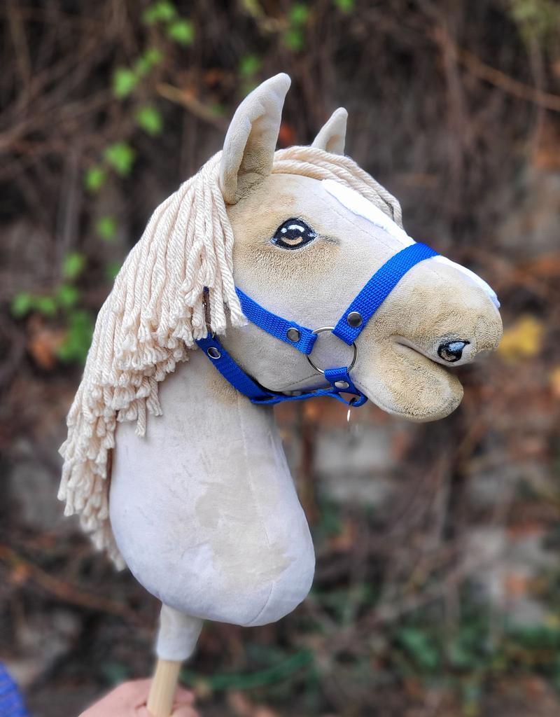 Hobby Horse Large Premium Stick Horse - cremello A3