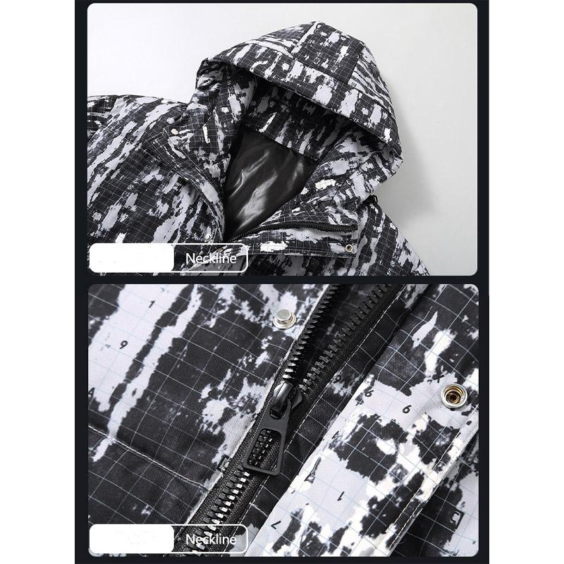 Plus Size Cotton Jacket Winter Thickened Cotton Jacket Fat Man Workwear Hooded Down Cotton Jacket Men 5XL-11XL
