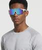 Tuditeo Nus Goggles Uv Protection Athletic Sunglasses C3 Blue/White Frame Blue
