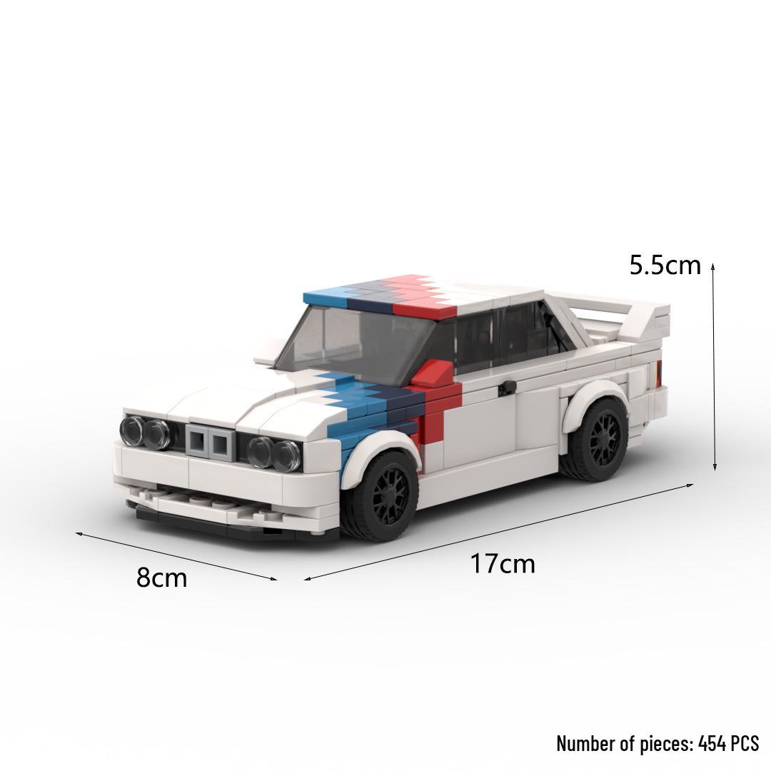 MOC-Compatible Educational Building Blocks Toy: Racing Car Sports Car M3 Model