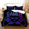 Fashion Gamepad Bedding Set Kids Game Comforter Quilt Adult Gift Bed Linen Bedroom Duvet Covers Single Queen King Size