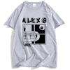 ALEX G Tričko s oknem Světlomety Album Potisk Trička Léto Krátký rukáv Volné Tričko O-výstřih Móda Pánské Dámské Oblečení